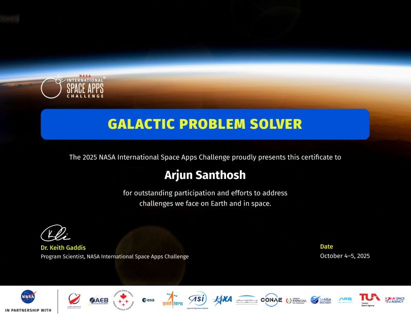 Nasa Space App challenge Hackathon (2 Times )
